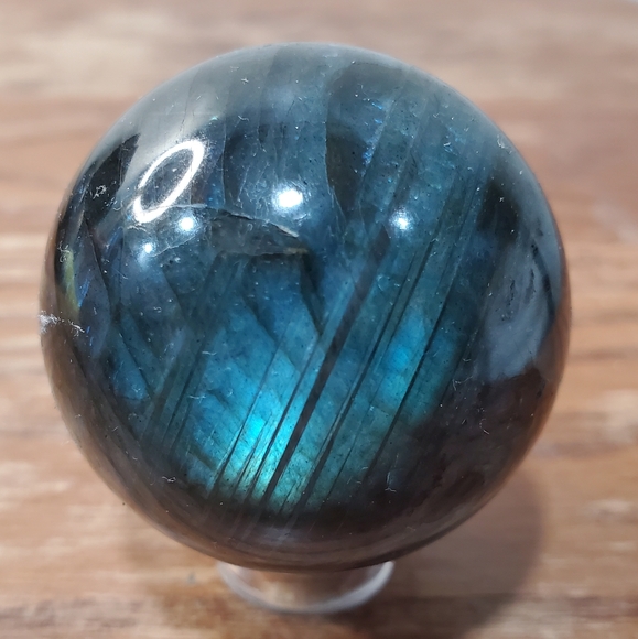 Labradorite Crystal Sphere 41mm - Picture 3 of 13